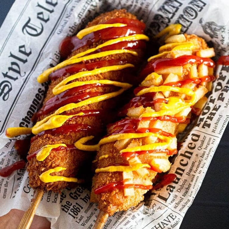 Delicious Korean Corn Dog